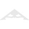 Ekena Millwork Pitch Cornelia Architectural Grade PVC Gable Pediment, 60"W x 22 1/2"H x 1"P (9/12) GPP060X023X100CRN - alternate 3